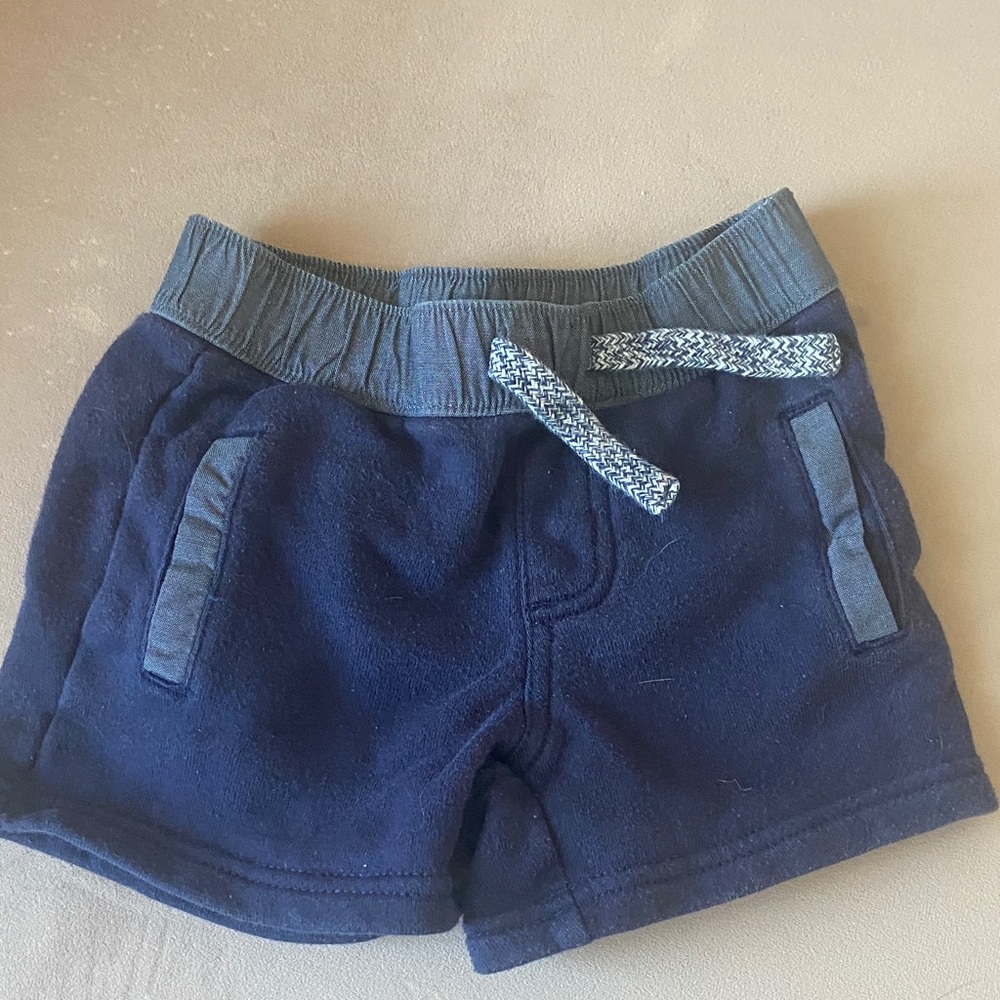Gymboree Navy Knit Drawstring Shorts 6 to 12 mos